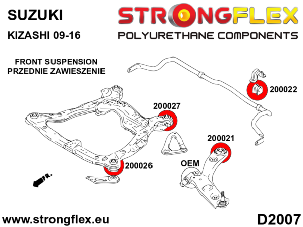 Full suspension polyurethane bush kit