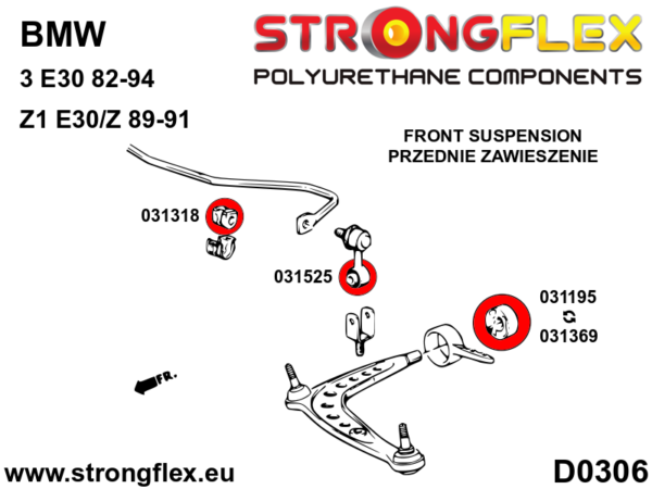 Full suspension polyurethane bush kit SPORT