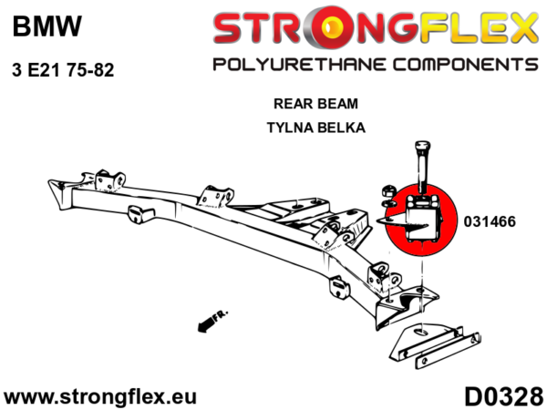 Rear suspension bush kit SPORT