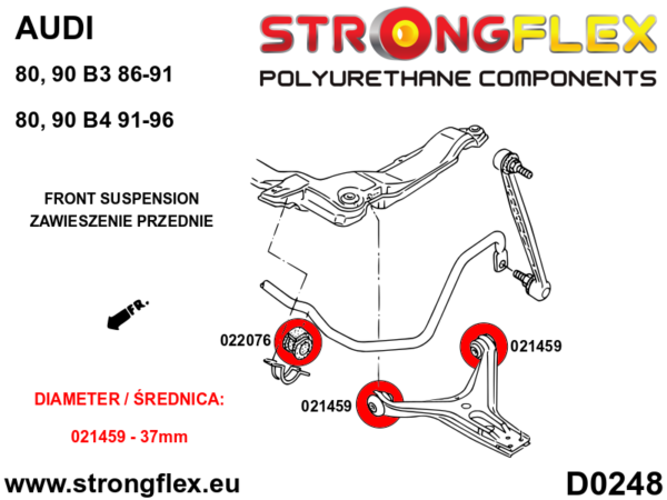 Front anti roll bar bush SPORT