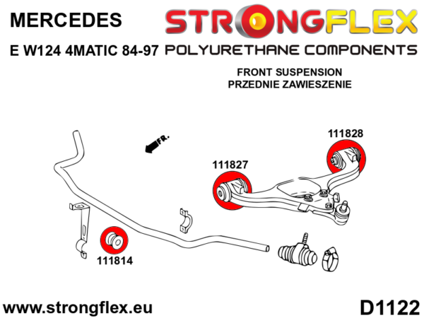 Front suspension bush kit SPORT