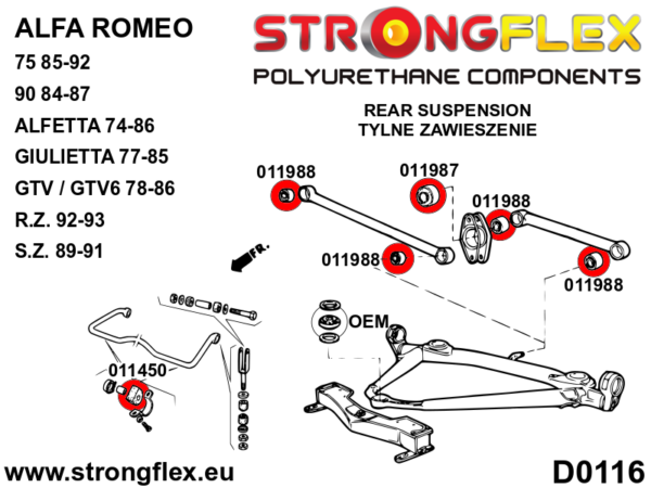 Rear link bushing SPORT