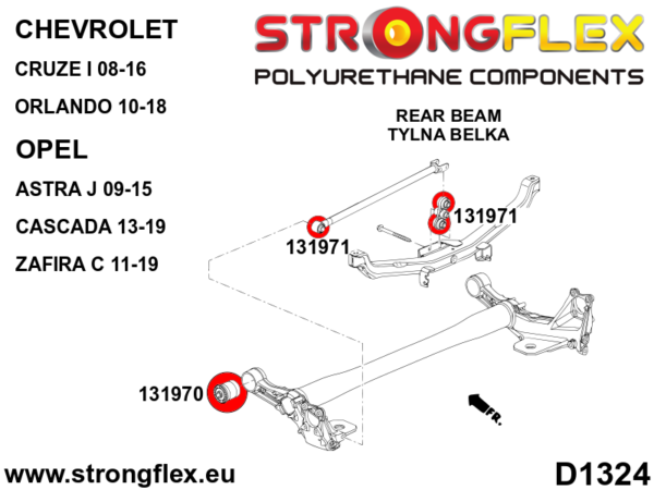 Rear beam bush SPORT