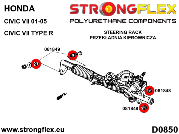 Steering rack bush SPORT