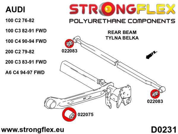 Rear beam bush SPORT