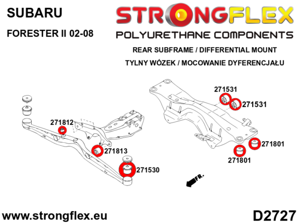 Differential Member - front bush SPORT