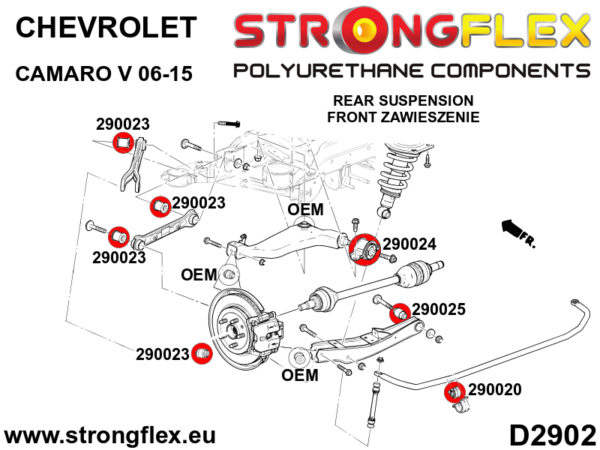 Front / rear anti roll bar bush SPORT