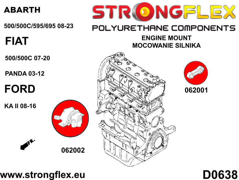 Engine mount insert – upper