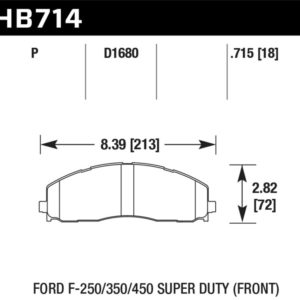 HB714P.715: HAWK Super Duty Brake Pad Sets