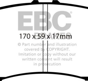ebcED91801: EBC Extra Duty Brake Pad Sets