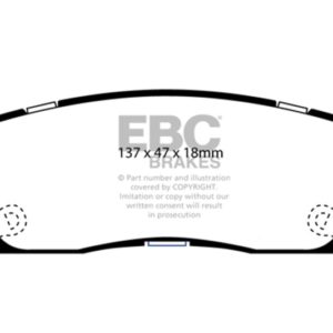 ebcED91672: EBC Extra Duty Brake Pad Sets