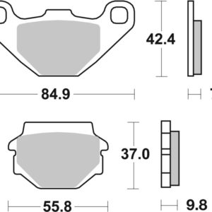 07YA54SP: BRE Powersport Pads