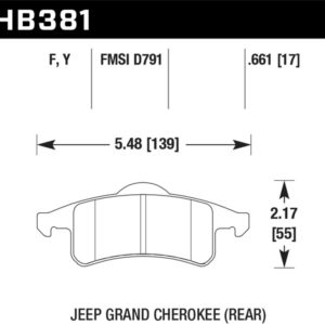 HB381Y.661: HAWK LTS Brake Pads
