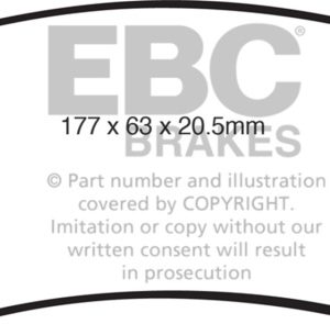 ebcED91777: EBC Extra Duty Brake Pad Sets