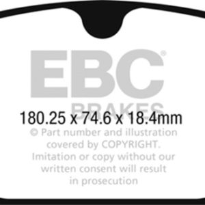 ebcDP32260C: EBC Redstuff Brake Pad Sets