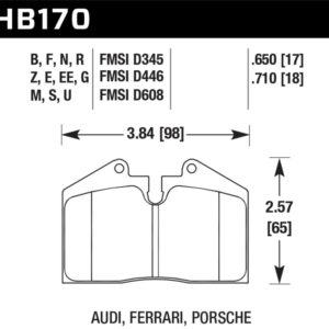 HB170B.650: HAWK HPS 5.0 Brake Pad Sets