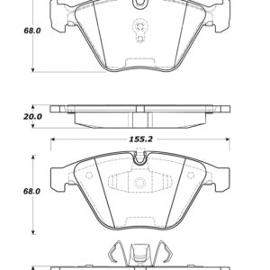 sto308.12600: ST Street Brake Pads