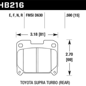 HB216B.590: HAWK HPS 5.0 Brake Pad Sets