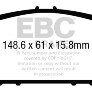 ebcDP43014R: EBC Yellowstuff Brake Pad Sets