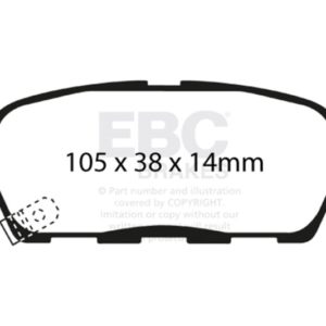 ebcDP41666R: EBC Yellowstuff Brake Pad Sets