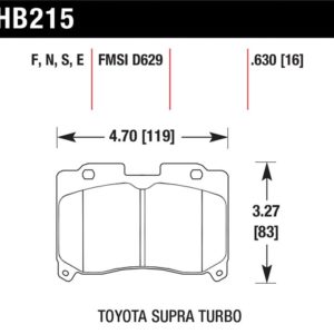 HB215S.630: HAWK HT-10 Brake Pad Sets