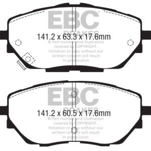 ebcDP42368R: EBC Yellowstuff Brake Pad Sets