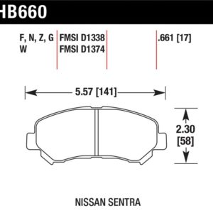 HB660F.661: HAWK HPS Brake Pad Sets