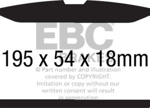 ebcDP61873: EBC Greenstuff Brake Pad Sets