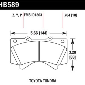 HB589Y.704: HAWK LTS Brake Pads