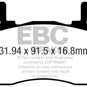 ebcDP22357: EBC Greenstuff Brake Pad Sets