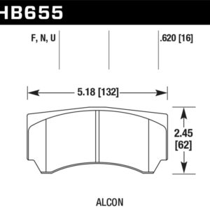 HB655B.620: HAWK HPS 5.0 Brake Pad Sets