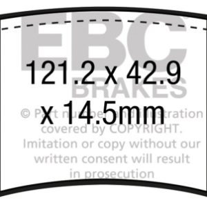 ebcDP43080R: EBC Yellowstuff Brake Pad Sets