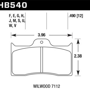 HB540B.490: HAWK HPS 5.0 Brake Pad Sets