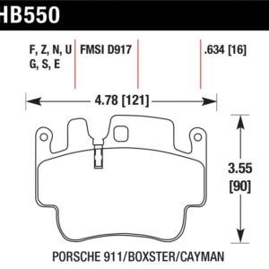 HB550U.634: HAWK DTC-70 Brake Pad Sets