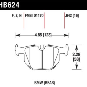 HB624Z.642: HAWK Ceramic Brake Pad Sets
