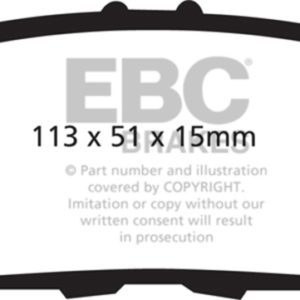 ebcDP61754: EBC Greenstuff Brake Pad Sets