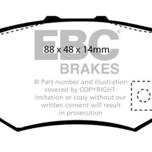 ebcDP4781/2R: EBC Yellowstuff Brake Pad Sets
