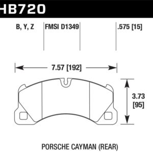HB720B.575: HAWK HPS 5.0 Brake Pad Sets