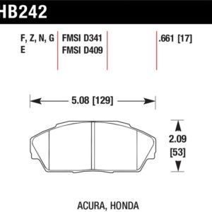 HB242G.661: HAWK DTC-60 Brake Pad Sets