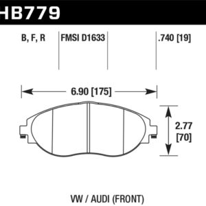 HB779G.740: HAWK DTC-60 Brake Pad Sets