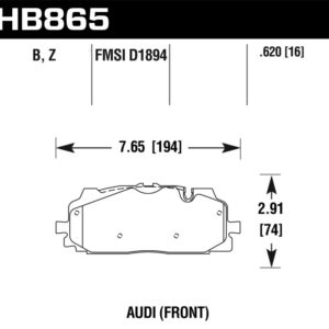 HB865Z.620: HAWK Ceramic Brake Pad Sets