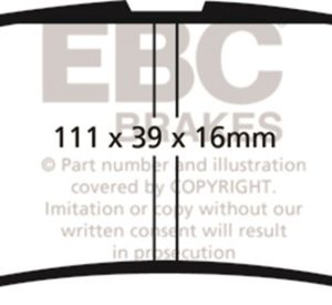 ebcDP61746: EBC Greenstuff Brake Pad Sets