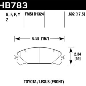 HB783Y.692: HAWK LTS Brake Pads