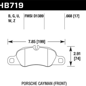 hawkHB719Z.668: HAWK Ceramic Brake Pad Sets