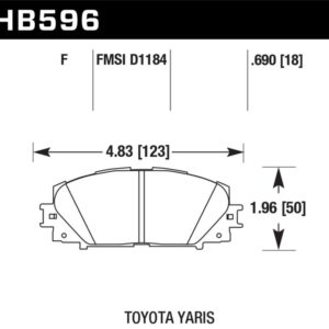 HB596B.690: HAWK HPS 5.0 Brake Pad Sets
