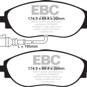 ebcUD1633: EBC Ultimax2 Brake Pad Sets