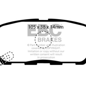 ebcDP21955: EBC Greenstuff Brake Pad Sets