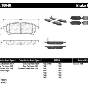 sto309.10040: ST Sport Brake Pads