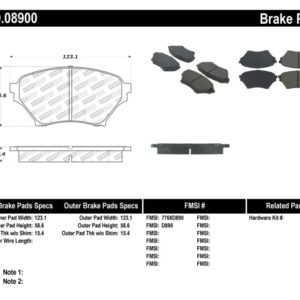 sto309.08900: ST Sport Brake Pads
