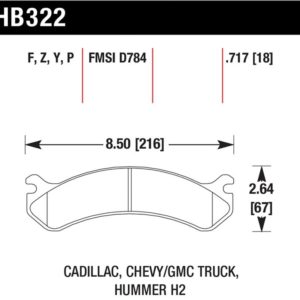 HB322P.717: HAWK Super Duty Brake Pad Sets